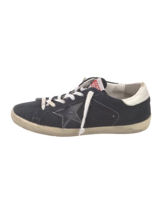 Golden Goose Suede Distressed Accents Sneakers