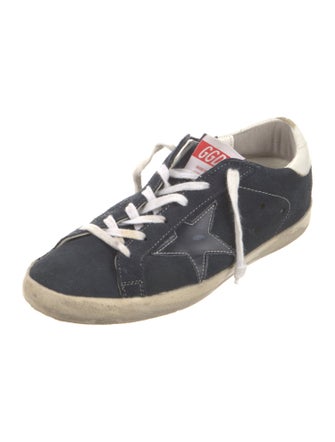 Golden Goose Suede Distressed Accents Sneakers