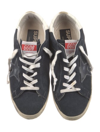 Golden Goose Suede Distressed Accents Sneakers