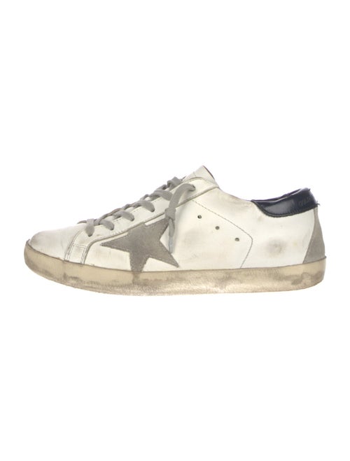 Golden Goose Leather Printed Sneakers