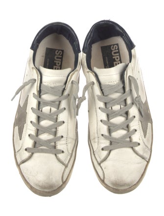 Golden Goose Leather Printed Sneakers