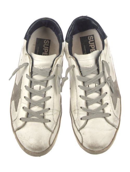 Golden Goose Leather Printed Sneakers