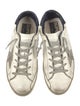 Golden Goose Leather Printed Sneakers