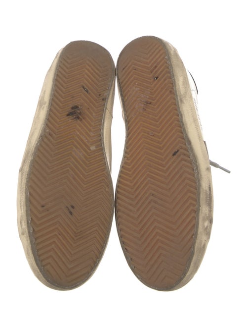 Golden Goose Leather Printed Sneakers
