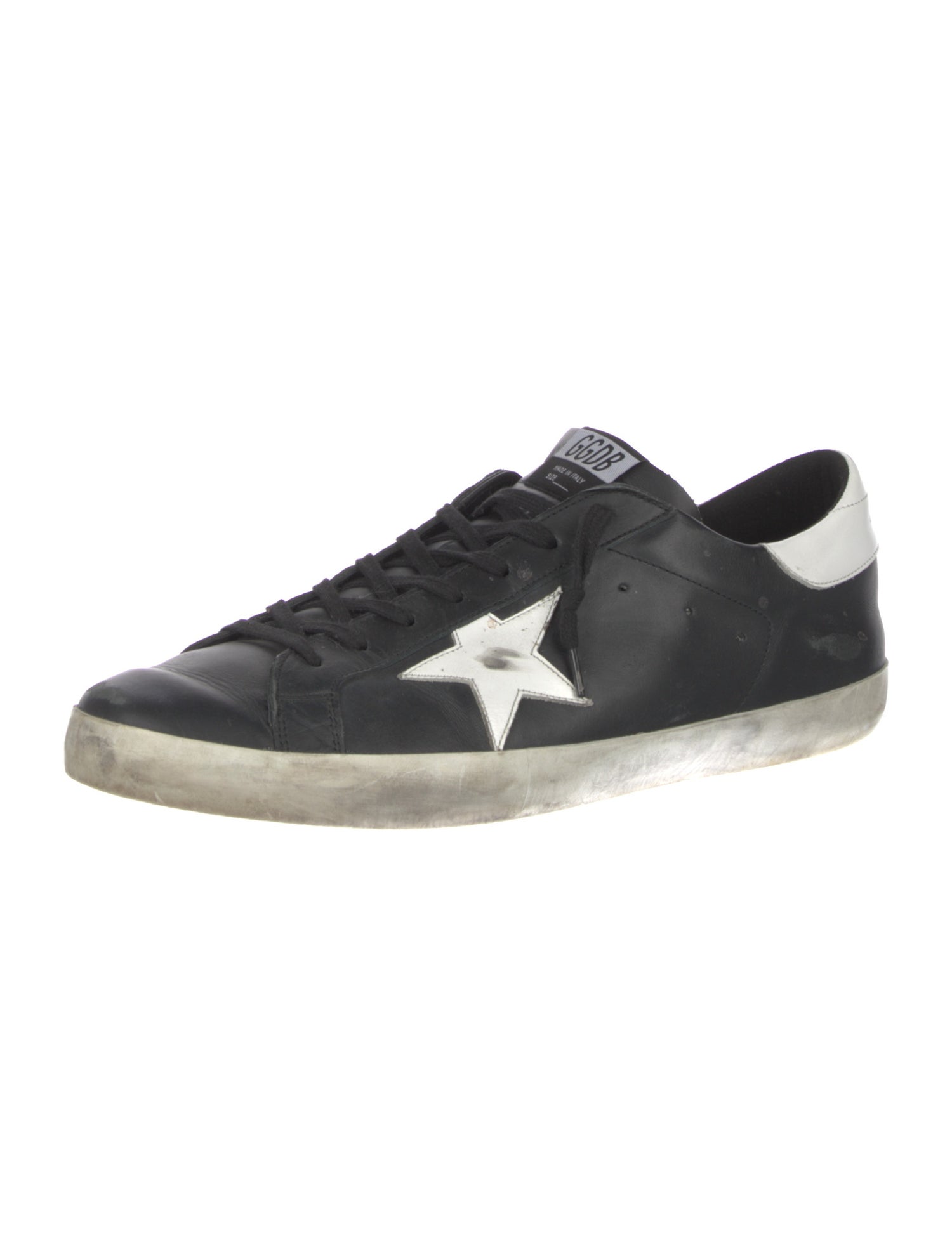 Golden Goose Leather Distressed Accents Sneakers