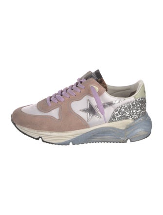 Golden Goose Mesh Colorblock Pattern Sneakers