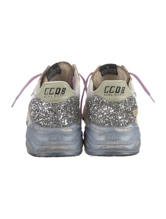Golden Goose Mesh Colorblock Pattern Sneakers
