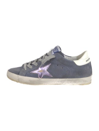 Golden Goose Suede Graphic Print Sneakers