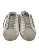 Golden Goose Leather Colorblock Pattern Sneakers