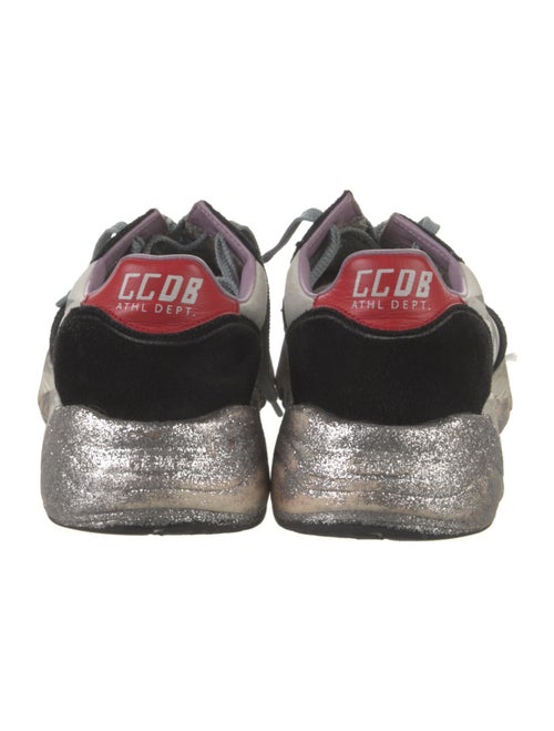 Golden Goose Suede Colorblock Pattern Sneakers