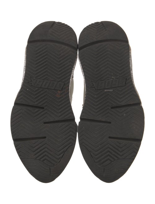 Golden Goose Suede Colorblock Pattern Sneakers