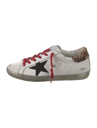 Golden Goose Leather Distressed Accents Sneakers