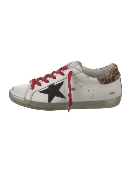 Golden Goose Leather Distressed Accents Sneakers