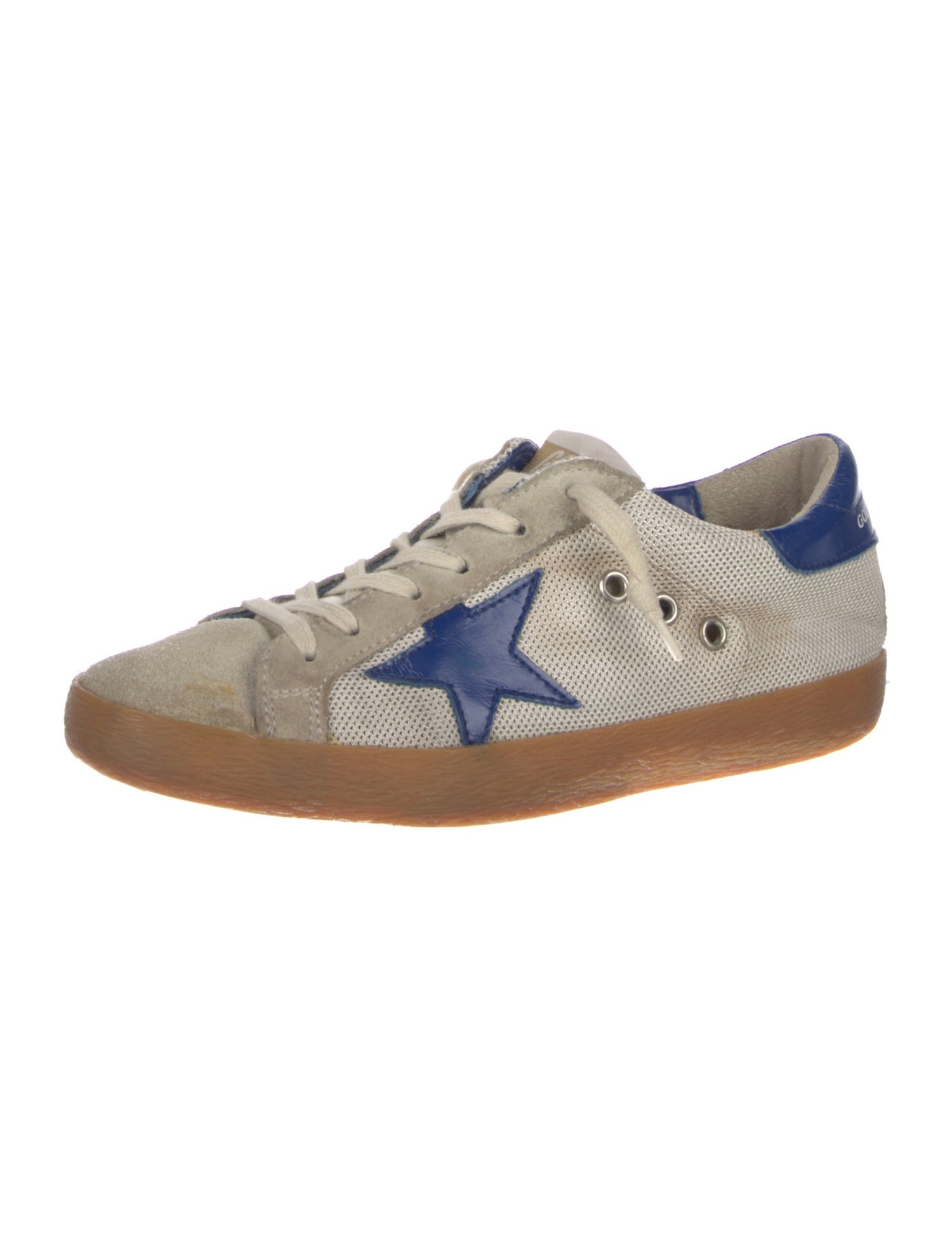 Golden Goose Leather Distressed Accents Sneakers