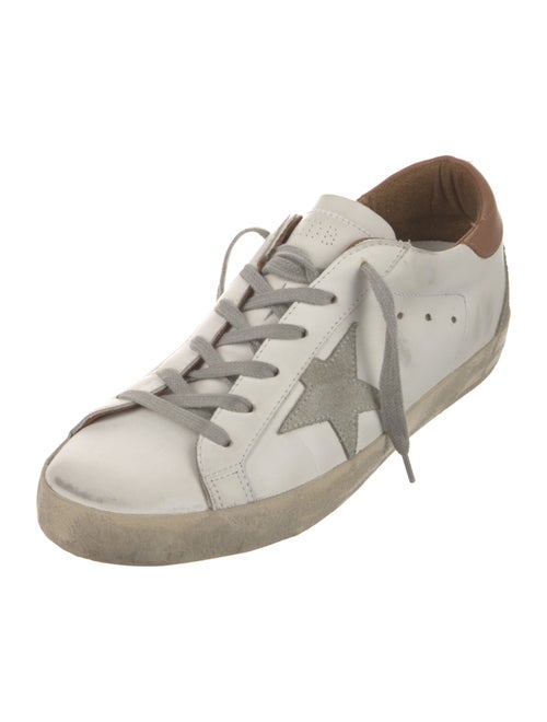 Golden Goose Leather Distressed Accents Sneakers