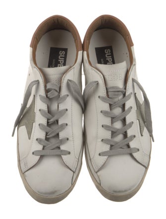 Golden Goose Leather Distressed Accents Sneakers