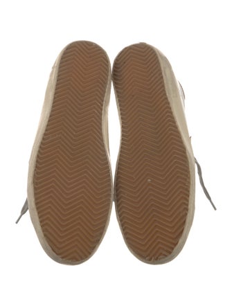 Golden Goose Leather Distressed Accents Sneakers