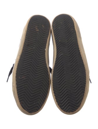 Golden Goose Leather Colorblock Pattern Sneakers