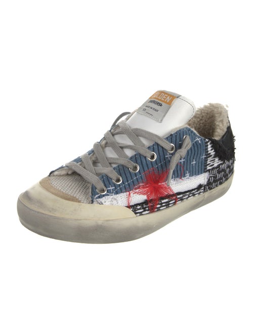Golden Goose Printed Distressed Accents Sneakers