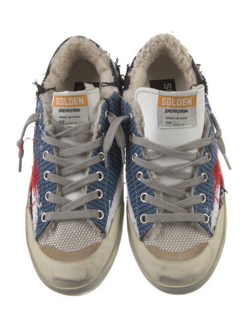 Golden Goose Printed Distressed Accents Sneakers