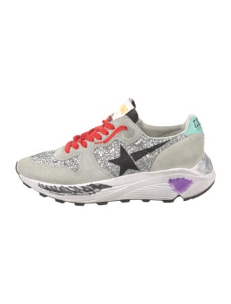 Golden Goose Glitter Colorblock Pattern Sneakers