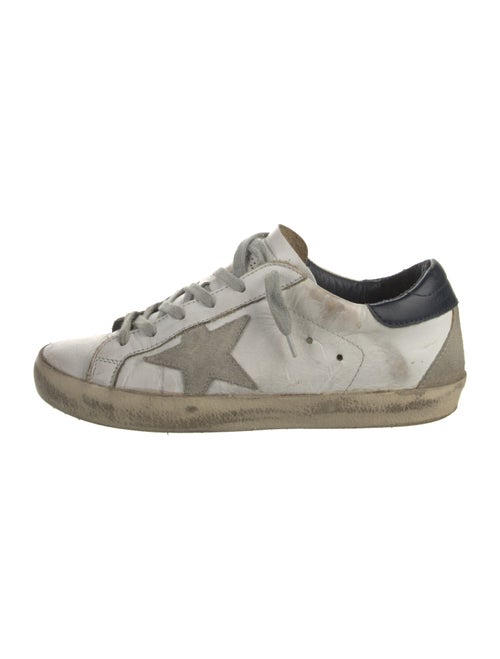 Golden Goose Leather Distressed Accents Sneakers