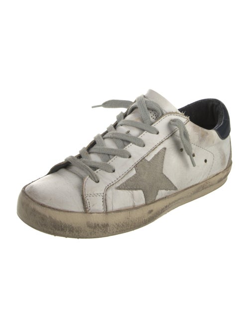 Golden Goose Leather Distressed Accents Sneakers