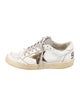Golden Goose Leather Glitter Accents Sneakers