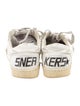 Golden Goose Leather Glitter Accents Sneakers