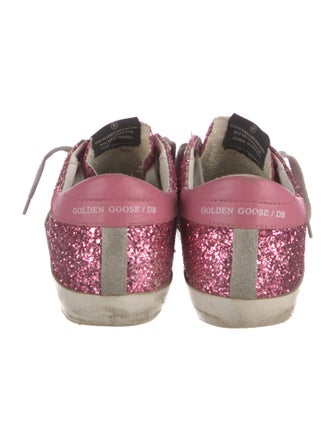 Golden Goose Glitter Distressed Accents Sneakers