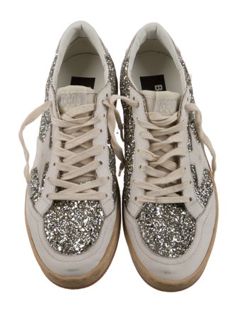 Golden Goose Glitter Colorblock Pattern Sneakers