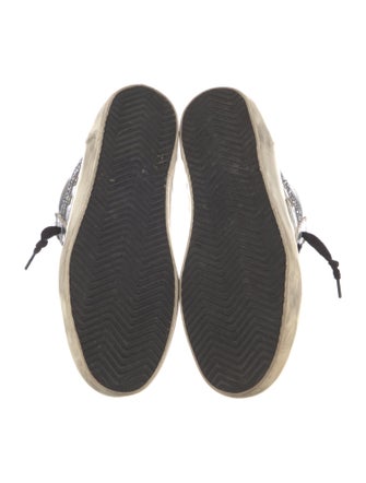 Golden Goose Leather Printed Sneakers