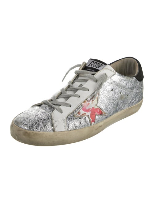 Golden Goose Leather Distressed Accents Sneakers
