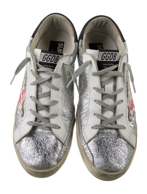 Golden Goose Leather Distressed Accents Sneakers