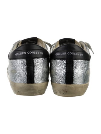 Golden Goose Leather Distressed Accents Sneakers