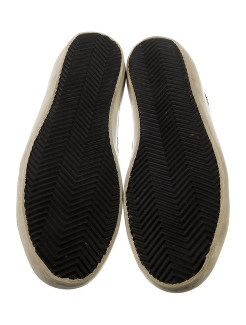 Golden Goose Leather Distressed Accents Sneakers
