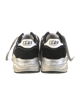 Golden Goose Suede Printed Athletic Sneakers