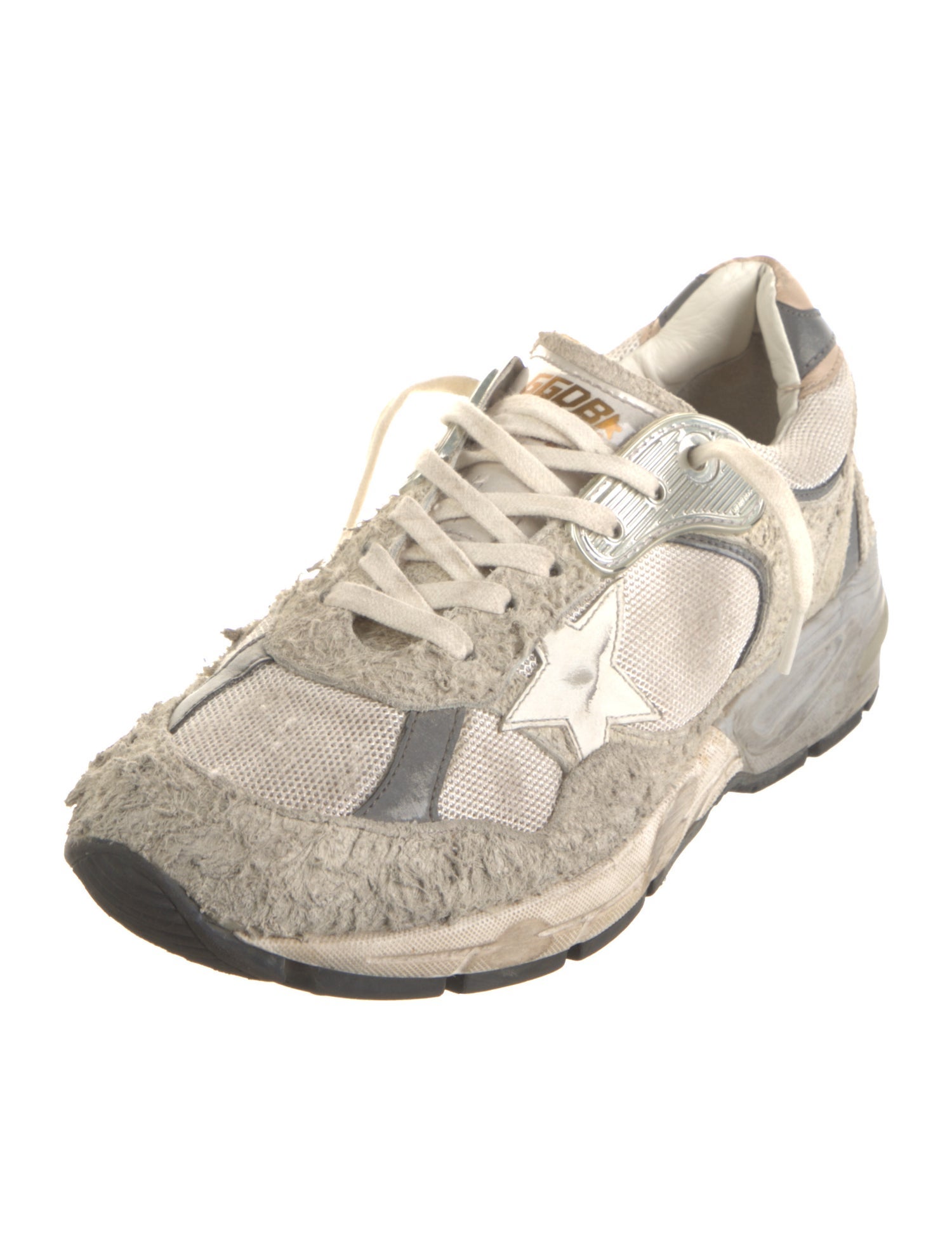 Golden Goose Mesh Distressed Accents Sneakers