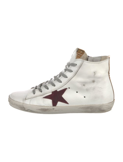 Golden Goose Leather Distressed Accents Sneakers