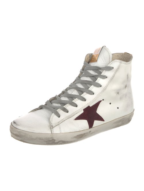 Golden Goose Leather Distressed Accents Sneakers