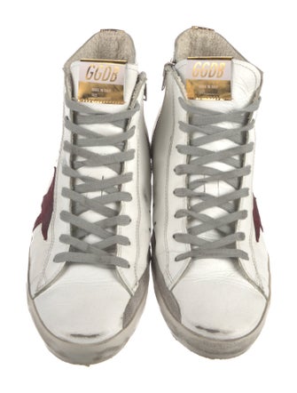 Golden Goose Leather Distressed Accents Sneakers