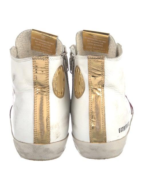 Golden Goose Leather Distressed Accents Sneakers