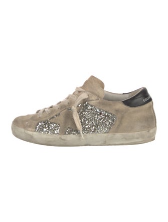 Golden Goose Suede Printed Sneakers