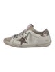 Golden Goose Leather Colorblock Pattern Sneakers