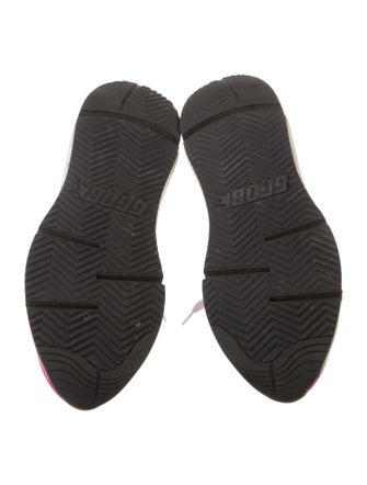 Golden Goose Suede Colorblock Pattern Sneakers