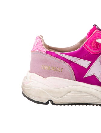 Golden Goose Suede Colorblock Pattern Sneakers