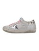 Golden Goose Leather Printed Sneakers