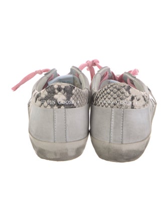 Golden Goose Leather Printed Sneakers
