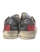 Golden Goose Leather Colorblock Pattern Sneakers