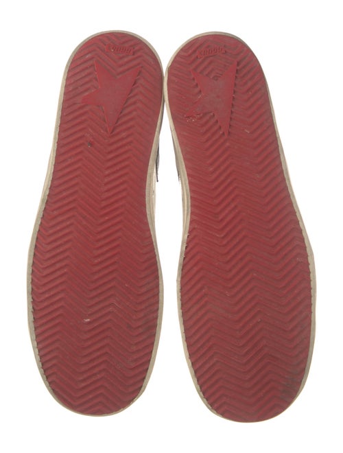 Golden Goose Leather Colorblock Pattern Sneakers